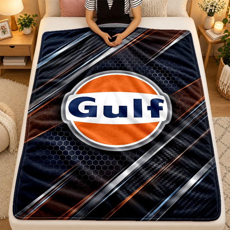Flanell-Decke Gulf Warm Weiche Überwurfdecke für den Innenbereich Sofa Bett Wohnzimmer