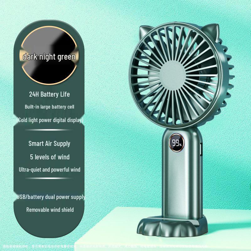 2026 Portable Mini USB Rechargeable Silent Fan for Students 0mAh