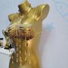 European Handmade Beaded Tassel Chest Chain - Strappy Back Beach Party Accessory