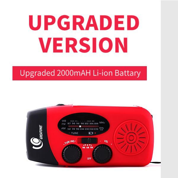 Hand-Crank Solar Radio
