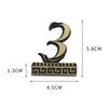 1PCS Relief Metal House Number with Magnet 5.8*4.5cm Door Number Apartment Door Numbers for Outdoor Hotel Home Mail Box Label