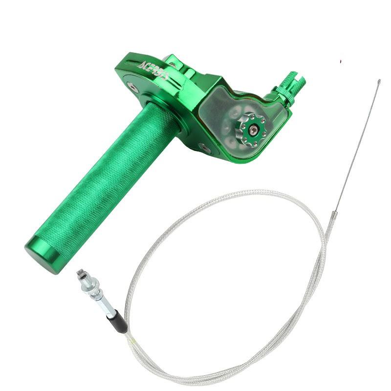 Universal 22mm Motorcycle Throttle Grip Off-Road Dirt Bikes Adjustable Twist With Visual Fuel Indicator 7 Colors