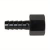 Fuel Line Adapters 1pc 8AN Thread Male To 3/8" Fuel Line Hose Adapters AN8 Hose Barbed Fitting Adapter with AN-8 Connector Black
