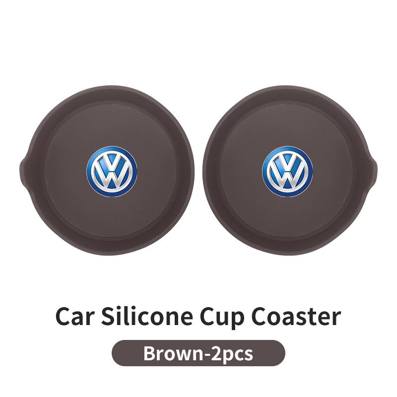 swe32PCS Car Coaster Water Cup Holder Anti-slip Pad Mat For Volkswagen VW T5 Amarok 2013 Tiguan Golf 4 5 6 7 MK4 MK7 MK8 Passat