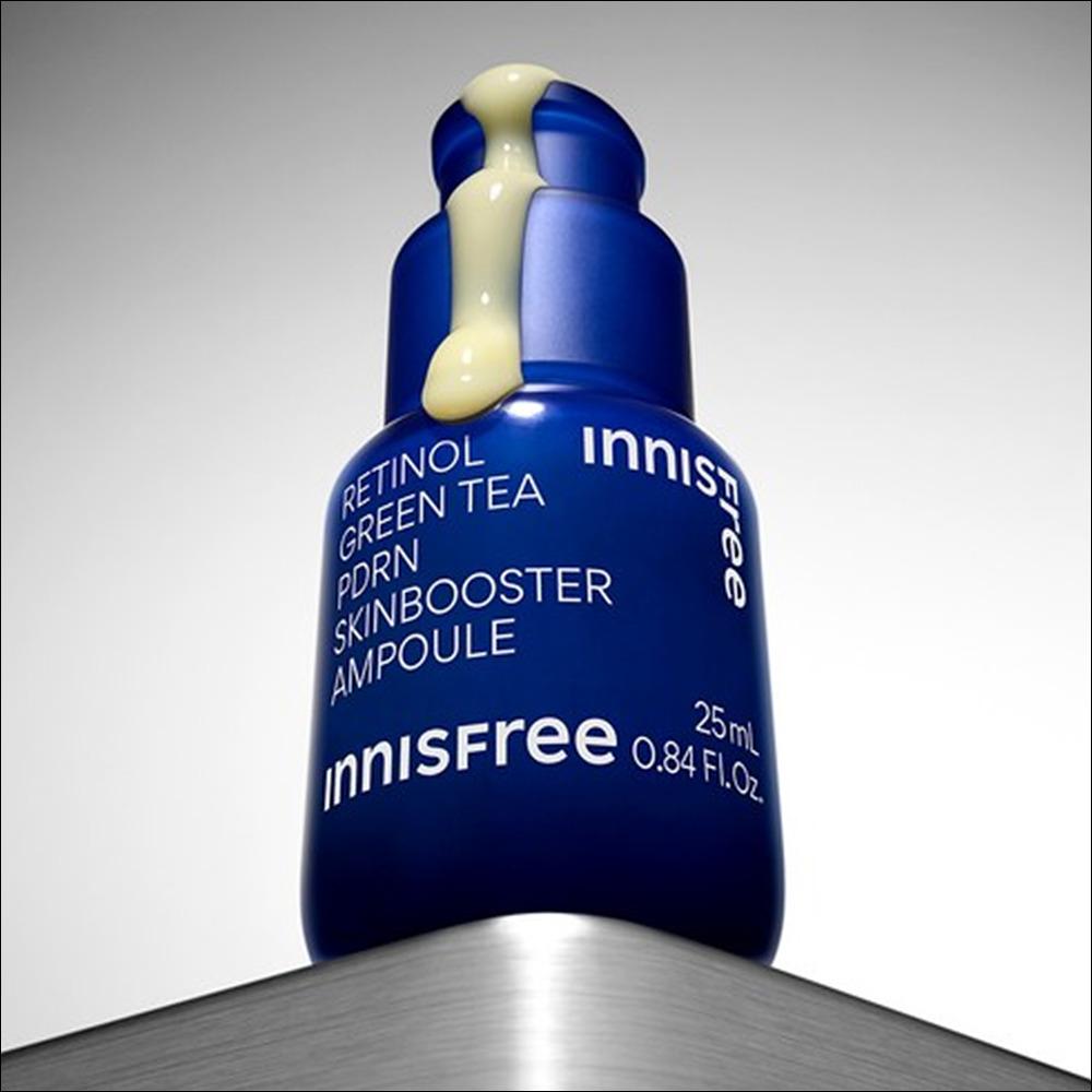 [Vegan Beauty] Innisfree Retinol Green Tea PDRN Skin Booster Ampoule, 25ml, 1ea
