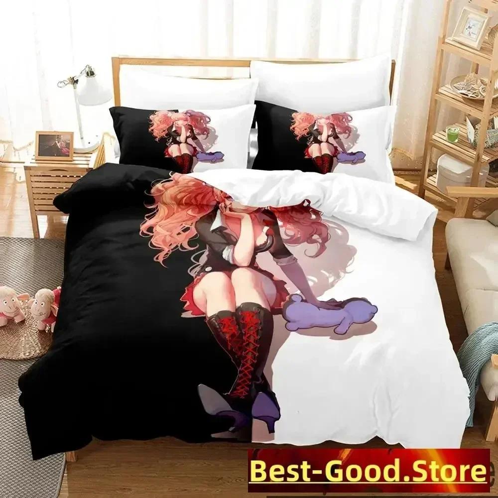3D Print Anime Danganronpa Bedding Set Duvet Cover Sheet Printed Bed Set Pillowcase Bed Full Queen King Size Comforter Bedroom