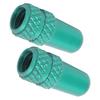 2pcs Presta Valve Caps Aluminium Alloy Presta Cycling Valve Dust Covers Bicycle Tire CapsGreen