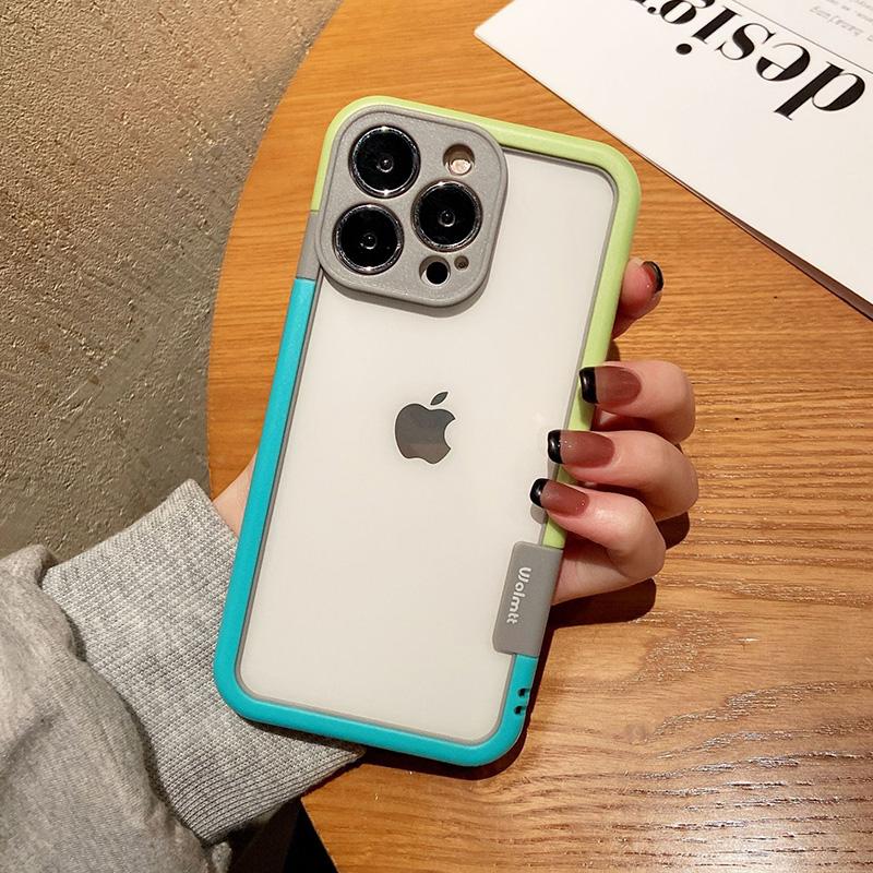 

Better Heat Dissipation Dual Color Bumper Border Soft Phone Case For iPhone 17 16 15 14 13 12 11 Pro Max 7 8 Plus XS XR For iPhone Air