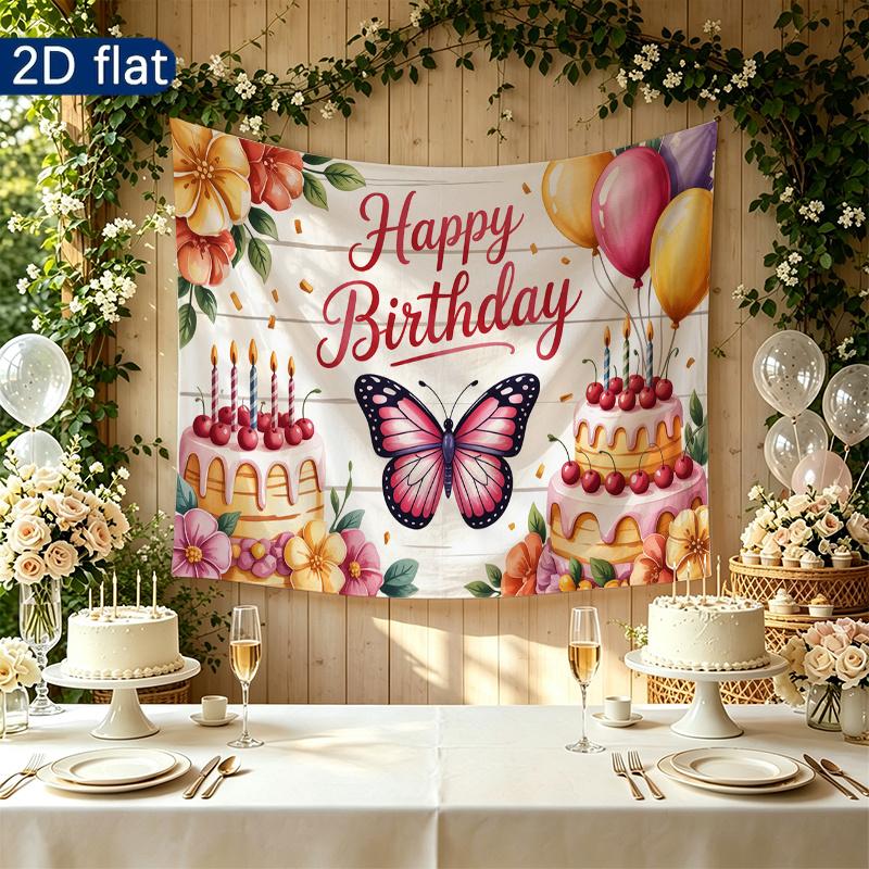 1pc Floral Photo Backdrop - Wall Hanging Decor