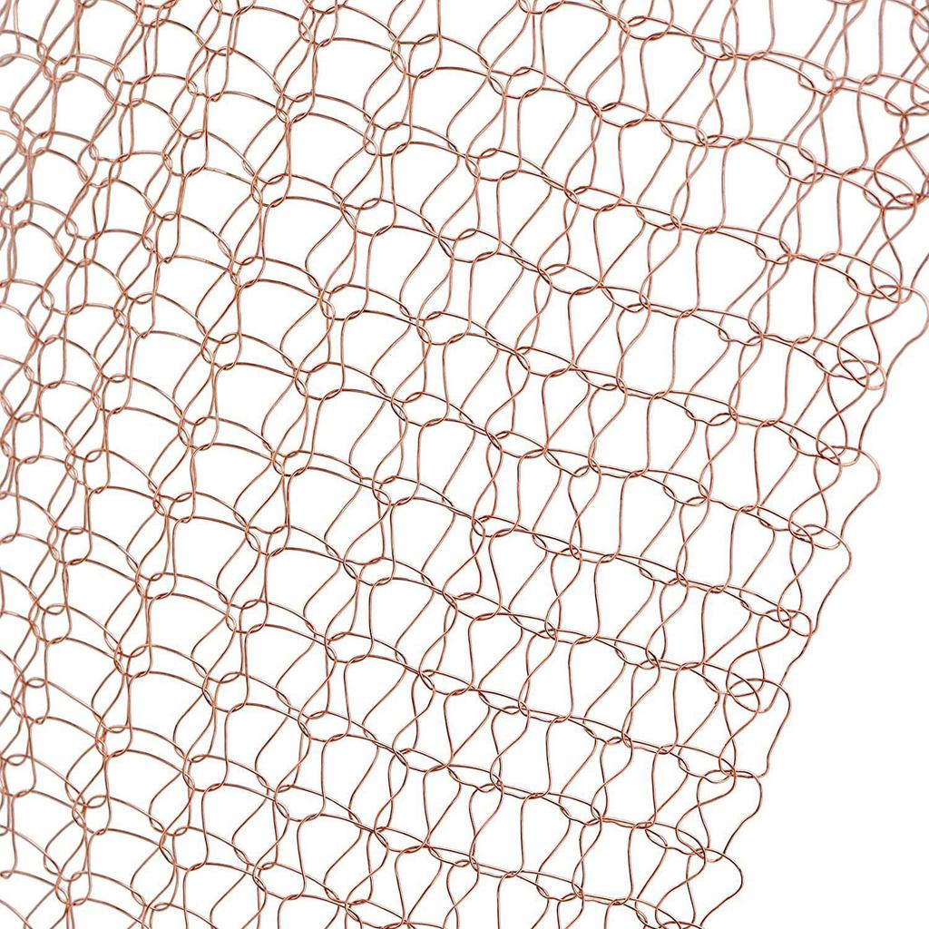 Copper Mesh for Rodent, Insect, and Wall Holes - Multi-Purpose Air, Vapor, and Liquid Filter Mesh