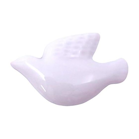 Hasamiyaki Kyosen Kiln Dove Chopstick Rest White