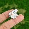 Birthday Gift For Her Natural Moonstone Promise Adjustable Ring 925 Silver