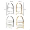 2 Tier , Iron 2-Tire Cupcake Platter,An Elegant Tray for Serving Sandwiches, Cake, Sliced Cheese and