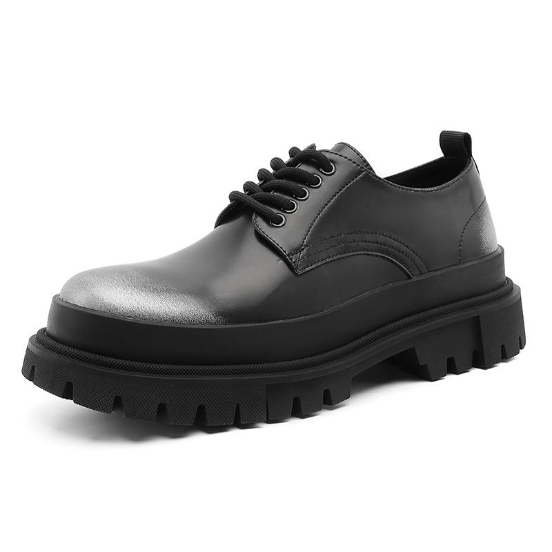 Fashion Casual Thick Soled Men's Leather Shoes Classic Comfort Style Work and Office Outdoor Fashion Street Party 38-46 Plus Size