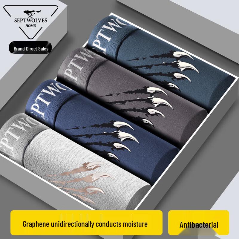 

Septwolves Men s Graphene 7A Anti-bacterial Boxer Briefs 3XL