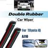 3PCS Car Wiper for Toyota / Scion iQ AJ10 2008-2015 Front Rear Windshield Windscreen Wiper Blade Rubber Accessories
