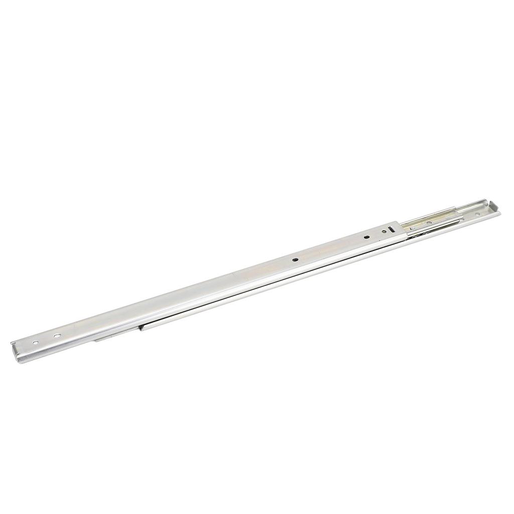 20 Zoll Schubladenschiene 27 mm Breite 38 kg Tragfähigkeit 3-fach Vollauszug Seitenmontage Kugellager