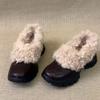 Stivali Invernali da Donna in Pelliccia con Suola Spessa Rialzante, Leggeri, Imbottiti, Caldi, Antiscivolo, Resistenti all'Usura, Casual, Sportivi, in Cotone, Le Fu Shoes
