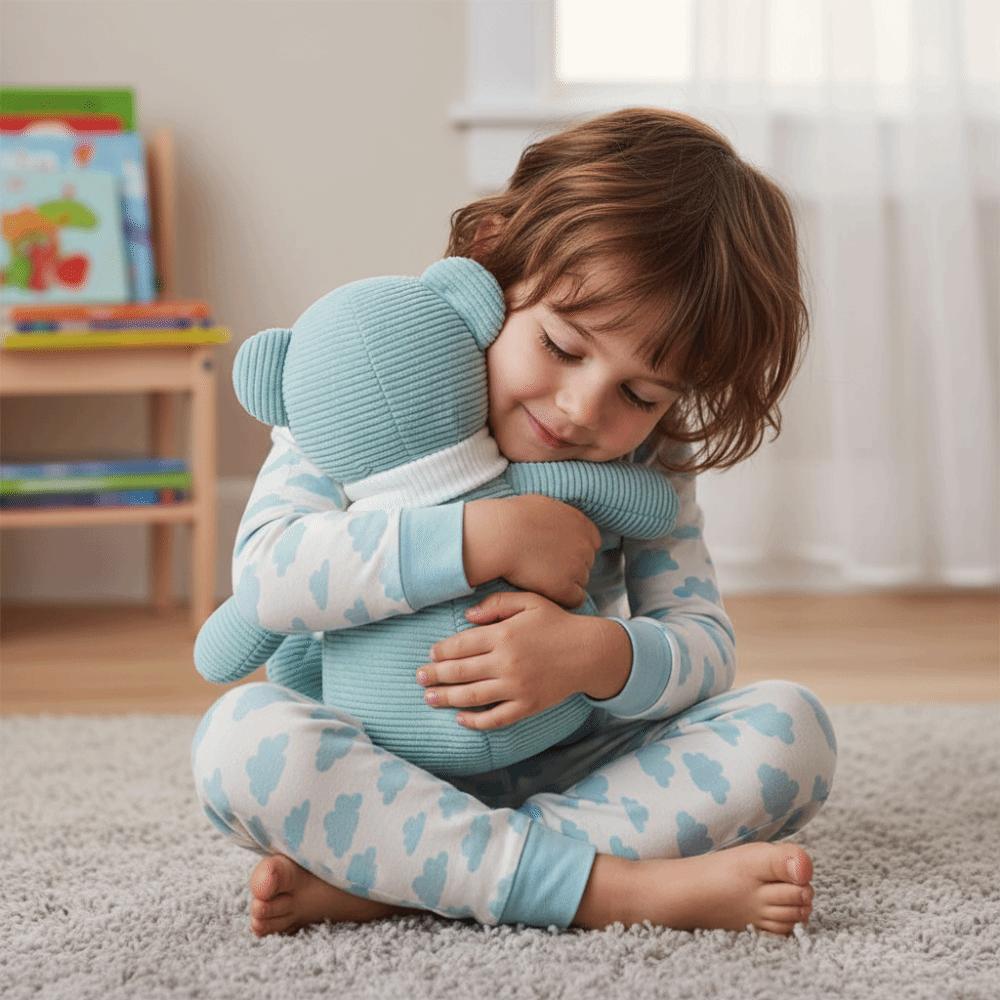 Knitted Bear Soothing Doll Soft Sleeping Toy Sleeping Mate Cartoon Stuffed Bear Room Decor