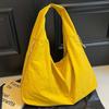 Casual Nyl Shoulder Bag Multi-Pocket Japanese Style Versatile Commuting Handbag Solid Color Polyester Large Capacity Tote Bag