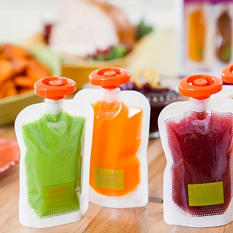 1 Set, Manuelle Aufbewahrungsbeutel für Babynahrungsergänzung, 10 Stück Spender für Nahrungsergänzung, Versiegelte Beutel für die Küche, Kein Strom erforderlich, Kunststoffmaterial