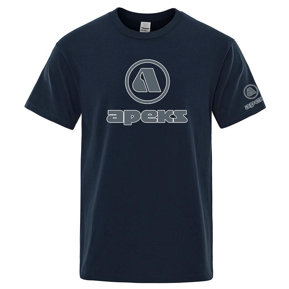 Summer Unisexs Apeks Scuba Diving EquipUnisext Logo Print Casual Solid Color Short Sleeve 2026 Fashionable Comfortable Versatile Top