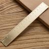 1Pcs Vintage Brass Straight Ruler High Quality Triangle Ruler Protractor For Students Measuring Tool School Stationery Supplies