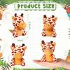 HyDren 18 Pcs Small Stuffed Animals Bulk Jungle Animal 4.8 Inch Safari Plush Lion Tiger Elephant Giraffe Leopard Monkey Figures for Valentines Day,