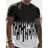 Summer Men's Women's 3D Printing Quick-drying Fitness T-shirts Light Breathable Short-sleeved Tees Fashion Daily Casual Tops