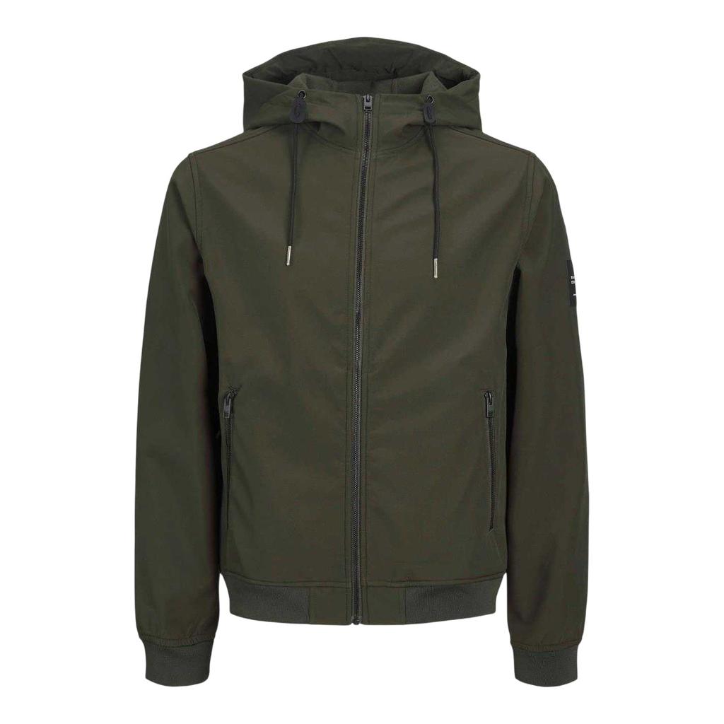 Jack And Jones Mens Hooded Soft Shell Jacket