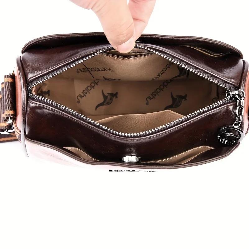 Elegante wasserabweisende Handtaschen Umhängetasche Unifarbe Mit Verstellbarem Riemen Und Sicherem Reißverschluss Handtasche Geldbörsen Taschen