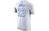 Nike T Shirts Men's White Crew Neck Moderate Straight Fit CT9428-103
