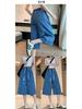Plus Size High-Waisted Denim Capris - Summer Thin, Loose, Wide-Leg Mid-Length Pants (Fits Up to 200 Jin)
