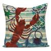 Fashion Nordic Style Marine Biology Conch Crab Octopus Cushion Cover Sea Whale Home Pillow Case Custom Pillows Covers
