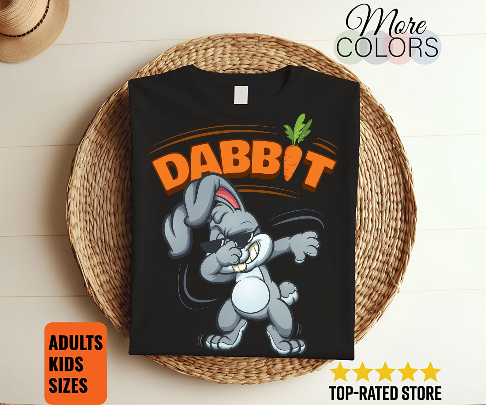 Funny Dabbit Bunny Dabbing Happy Easter T-Shirt, Easter Bunny, Kids Easter, Cute Easter Tee, Funny Easter Shirt, Easter Gift, Easter Gifts, 160