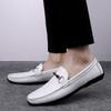Fashion Men Casual Shoes Breathable Genuine Leather Loafers Business Office Shoes For Men Driving Moccasins Comfortable Slip On Shoes