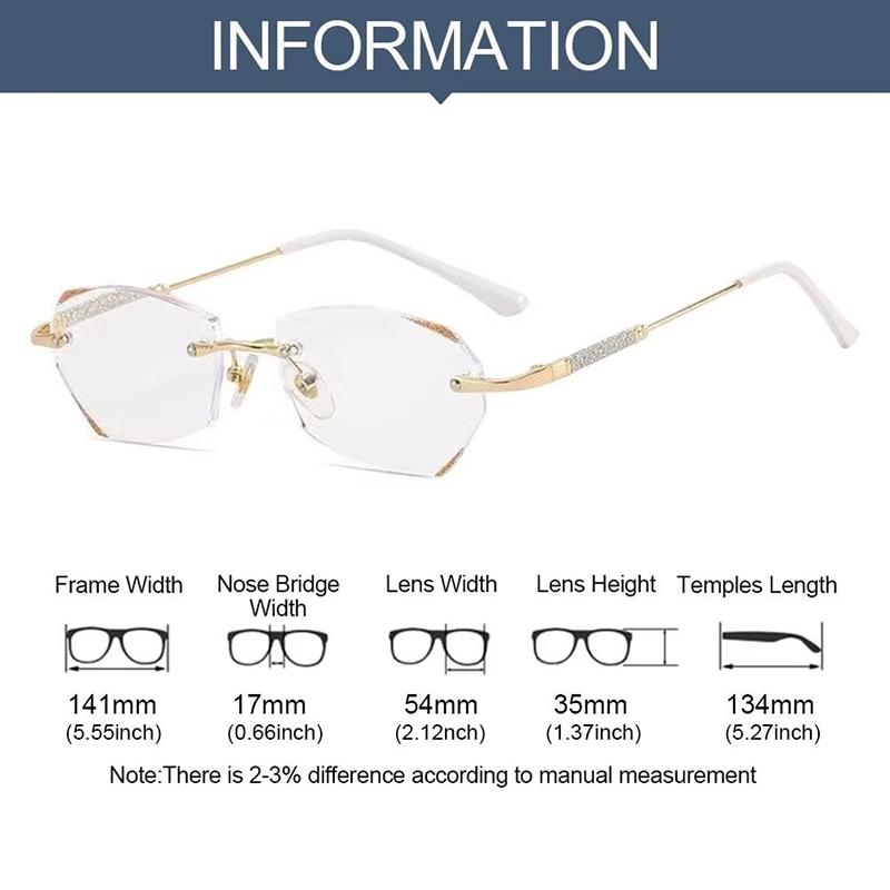 Rimless Ultra Light Portable Glasses Anti-Blue Light Eyeglasses Men Women Ultra Light Frame