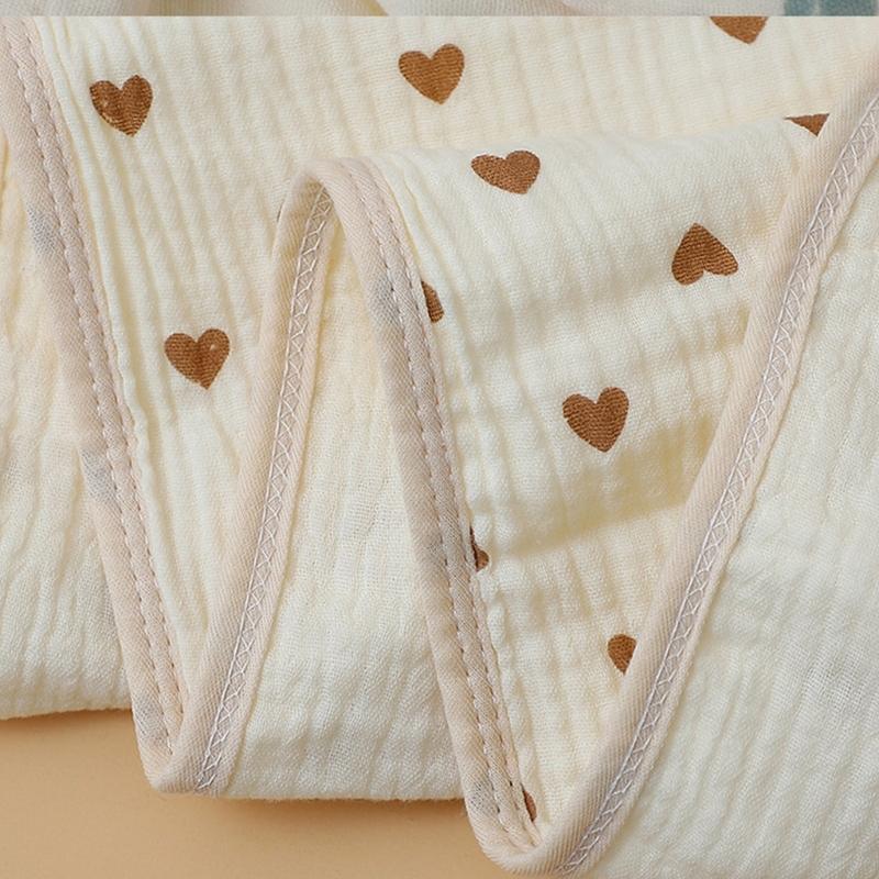 Infant Hooded Towel Gauze-Cotton Breathable Bathrobe Print Summer Sun-proof Cloak Bath Towel Gender Neutral Soft Towel