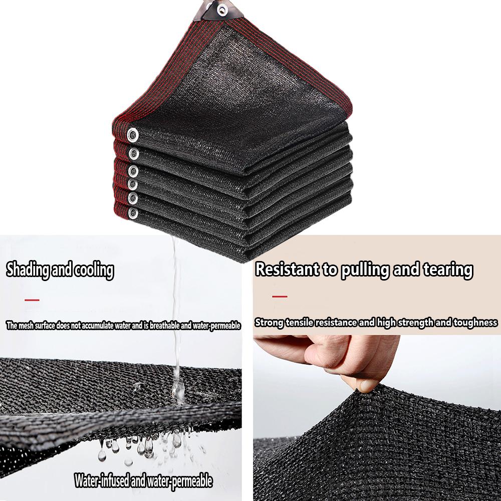 Outdoor Black Thickened Shading Net Encrypted Sun Protection Agricultural Summer Outdoor Insulation Net Sun Protection/breath