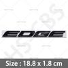 Metal 3D Edge Letter Emblem Logo Edge Rear Trunk Badge Sticker Decal Body Fender Decor Tailgate Stickers Accessories Car Styling