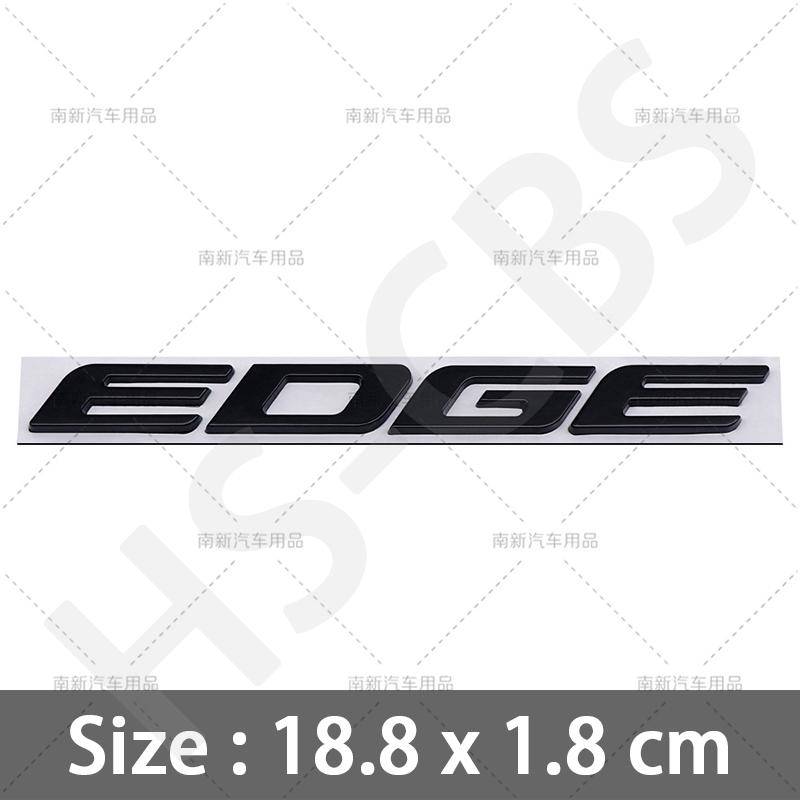 

1Pc Metal 3D Edge Letter Emblem Logo Edge Rear Trunk Badge Sticker Decal Body Fender Decor Tailgate Stickers Accessories Car Styling чорний
