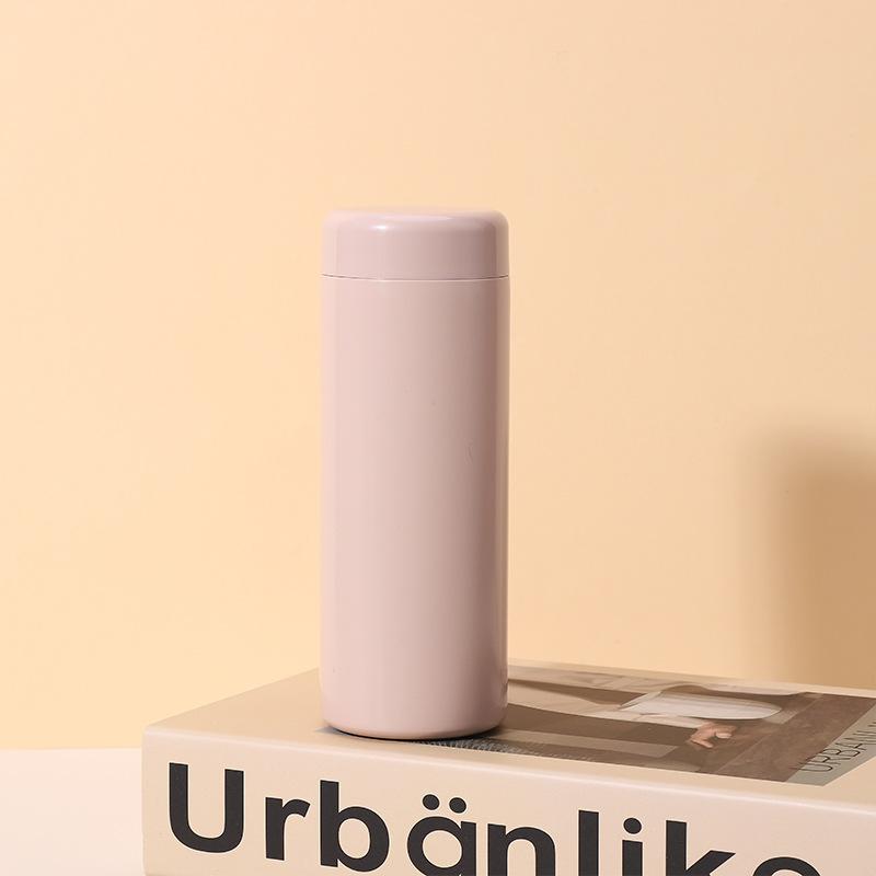 350ml Neue Taschentasse Mini Isolierflasche Business Gerader Becher Tragbar Große Kapazität Macaron Farbe