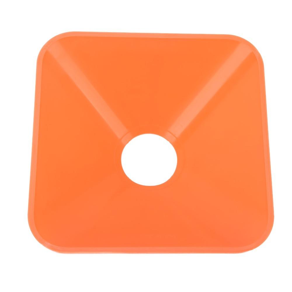 10Pcs Center Hole Marker Cone Base Square Training Cones Training Marker Disc  Agility Practice оранжевый