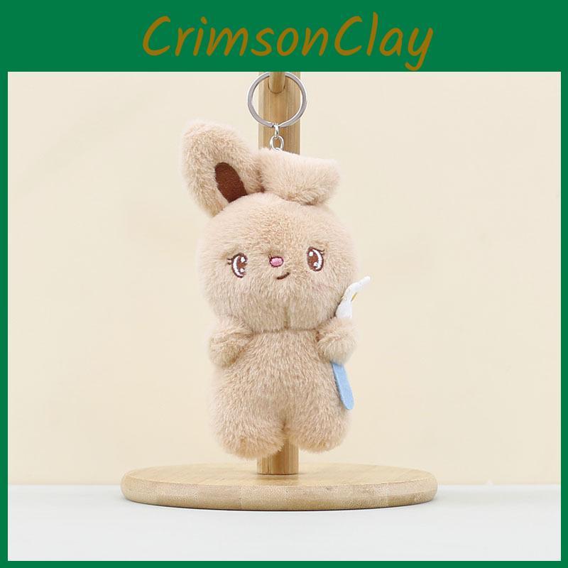 Rabbit Pendant Plush Cartoon Flower Rabbit Bag Hanging Keychain Decoration