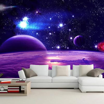 3D Mural Wall Paper Universe Starry Sky Background Wall Mural Living Room Bedroom Wallpaper Wall Decals