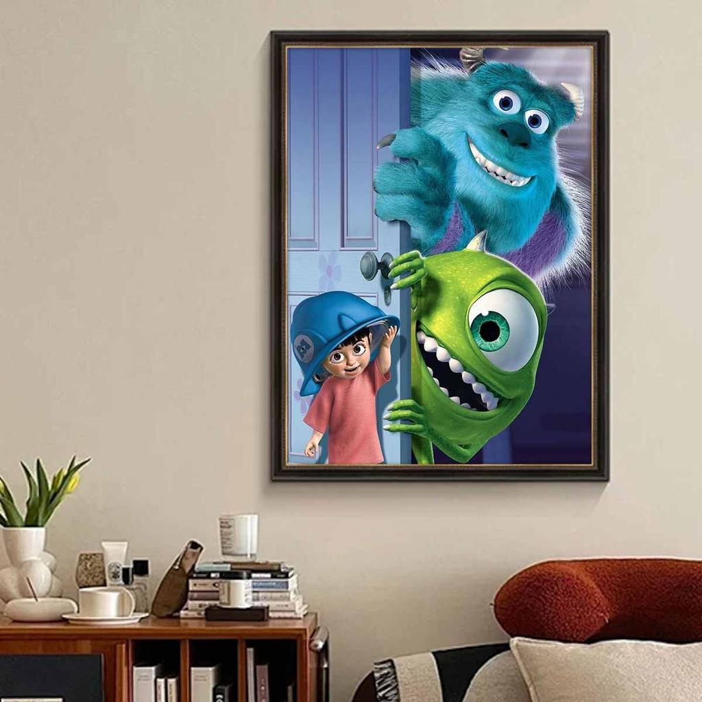 DIY Diamond Painting Monster Academy Cross Stitch Kit Mosaic Art Diamond Painting Full Circle Diamond Home Decoration