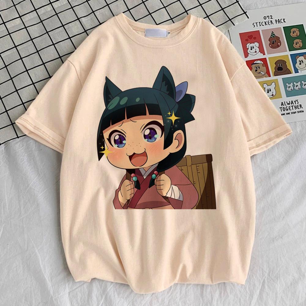 Apothecary Diaries Tshirt Women Colorful Trendy Punk Kawaii 80s Tshirt Hip Hop Breathable Graphic Kawaii Pop Culture Aesthetic