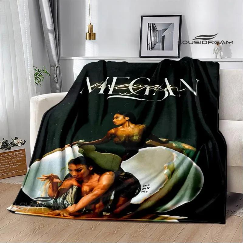 Rapper Megan Thee Stallion Blanket Flannel Warm Blankets Soft and Comfortable Blanket Bed Linings Cubre Cama Birthday Gift