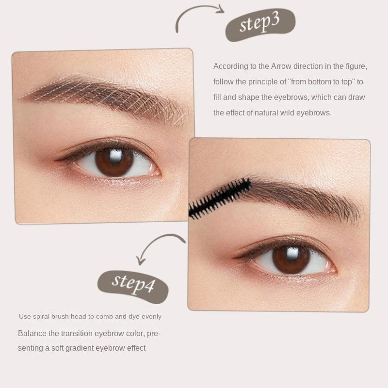 Misty Cushion Eyebrow Cream Natural Dimensional Wild Eyebrow Rooted Waterproof Long Lasting Eyebrow Powder Free Eyebrow Brush