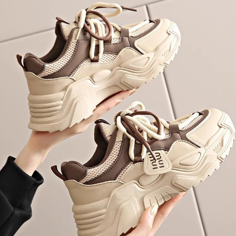 Popular Dad Shoes Children 2025 New Spring and Autumn Platform Internet Celebrity Leisure Sports Student Running Shoes Women's Shoes